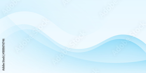 Smooth stylish blue wave background, Abstract white wavy glowing lines on a blue background. Futuristic digital high-technology pattern. Health Care concept. Vector illustration