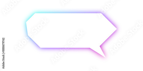 neon speech balloon