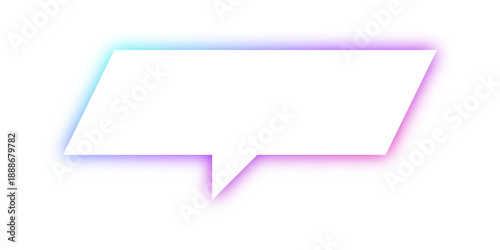 neon speech balloon