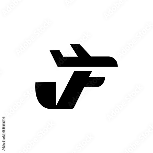modern jf letter logo design	
