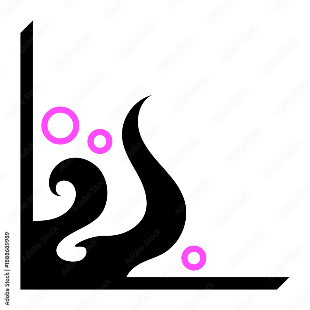Fototapeta premium abstract art corner