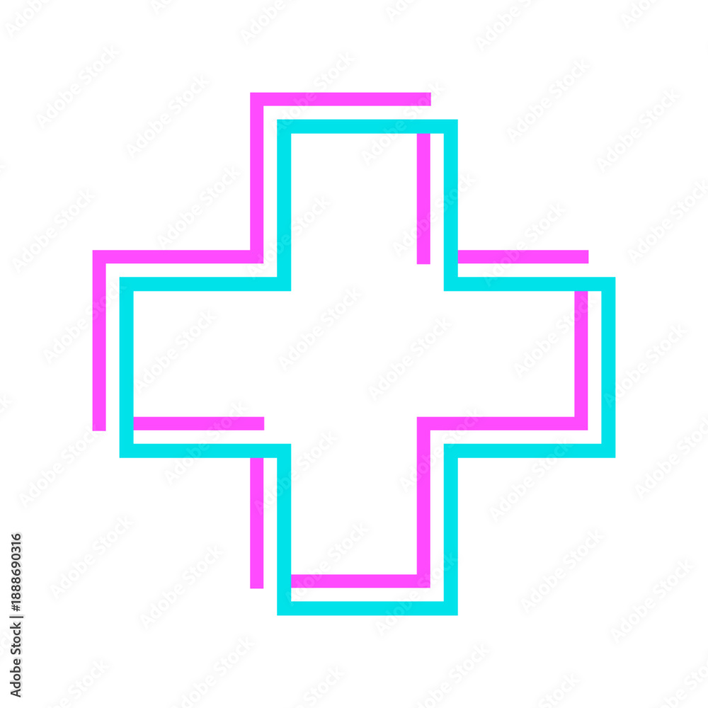 Fototapeta premium glitch shape