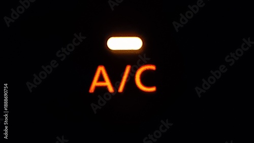 Indicator light shows air conditioning system is off during night time