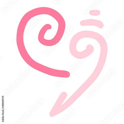 Wallpaper Mural handdrawn art heart Torontodigital.ca