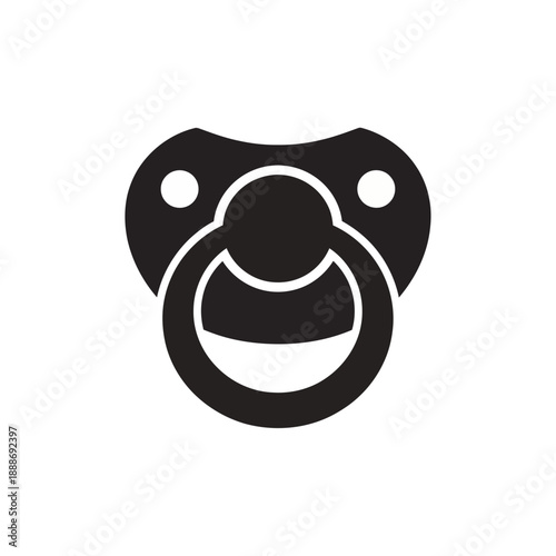 Minimalist pacifier icon