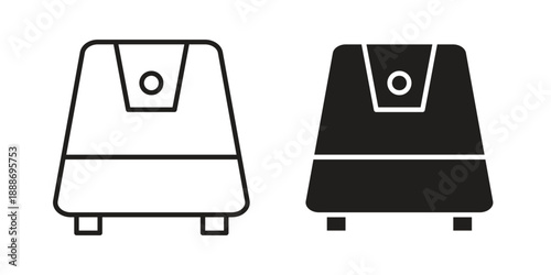 Air fryer icon vector illustrations. vector glyph flat icons