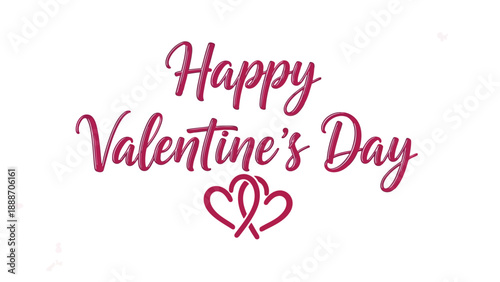 A beautifully designed valentine s day greeting featuring elegant script and delicate heart illustrations