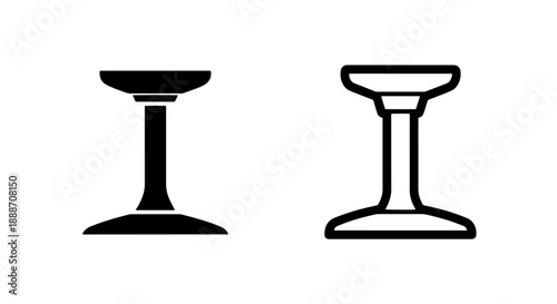 Icon set featuring a wine glass, suitable for representations of celebration, drinks, or hospitality