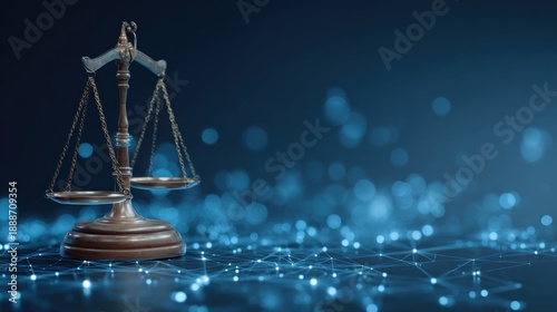 Balance scale on transparent background