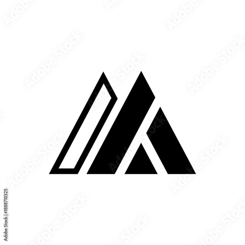 modern m letter logo design.