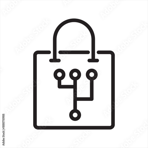 Metaverse Marketplace simple line icon