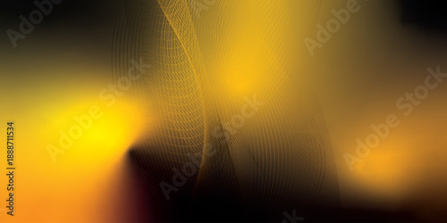 A bright orange sun shines through blue sky clouds, creating a radiant sun rays background with a glowing light texture and artistic motion wave design for a celestial wallpaper backdrop