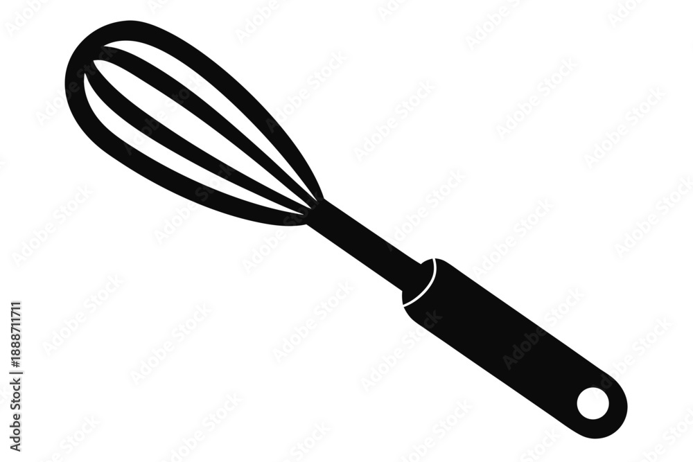 Fototapeta premium kitchen tong line art silhouette vector illustration