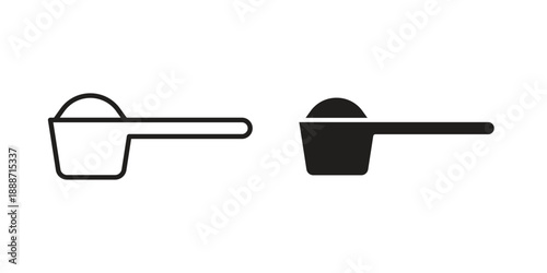 Scoop icon vector illustrations. vector glyph flat icons