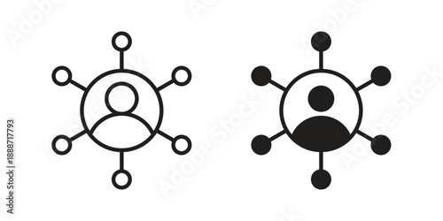 Stakeholders icon vector illustrations. vector glyph flat icons