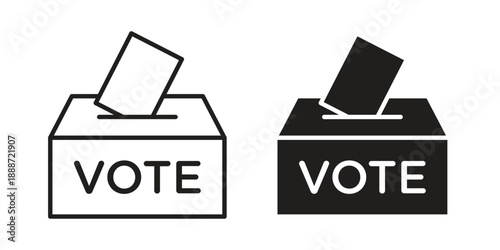 Vote icon vector illustrations. vector glyph flat icons