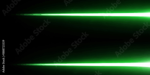 Abstract green background featuring digital lines and motion blur with a dark glow and blue light rays for a modern textured wallpaper design