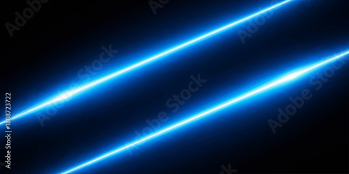 Abstract blue light background design featuring digital motion waves and bright energy rays glowing against a dark space backdrop with star flash effects for an artistic wallpaper