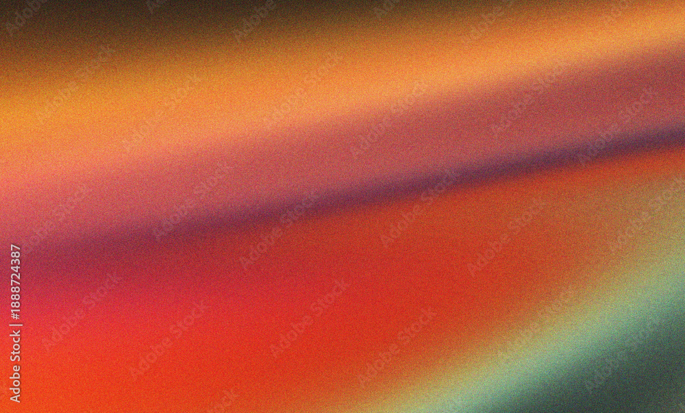 Fototapeta premium Vibrant yellow red and green abstract grainy background with artistic light leaks