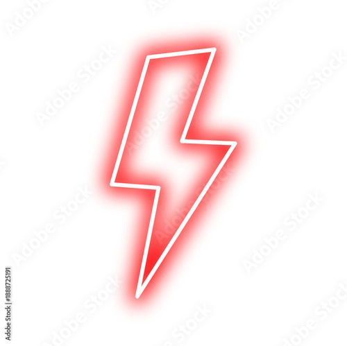 Glowing neon lightning bolt sign. Vector illustration. Free Download Glowing neon lightning bolt sign. Vector illustration. - GFXLoad