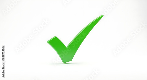 Free Download Large green checkmark symbol on white background for approval and confirmation Ai Generated - GFXLoad