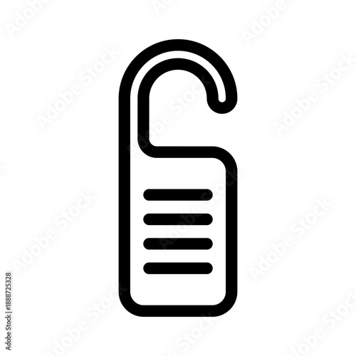 Door Tag from Lodging and Hotel Set