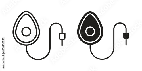 Anesthesia icon vector logo design element. Vector emblem template.