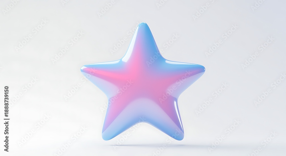 Fototapeta premium Abstract Star Shape Gradient Illustration