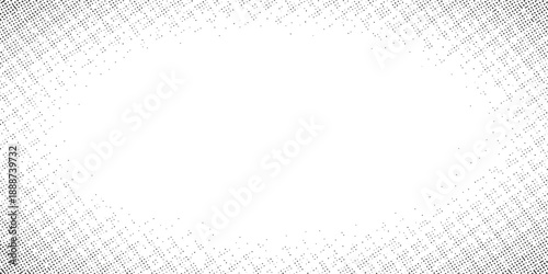 Monochrome halftone background with a gradient of dots creating a modern and minimalist design element EPS vector