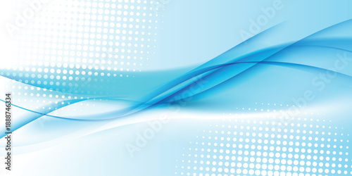 Abstract blue digital dynamic wave background. Futuristic hi-technology concept. Suit for poster, banner, brochure, corporate, website