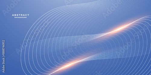 Abstract blue digital dynamic wave background. Futuristic hi-technology concept. Shiny moving lines design element. Suit for cover, brochure, presentation, flyer, web