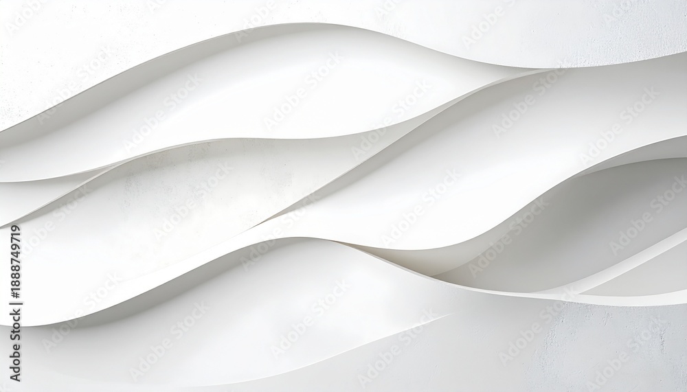 Fototapeta premium Abstract layered background with soft flowing curves