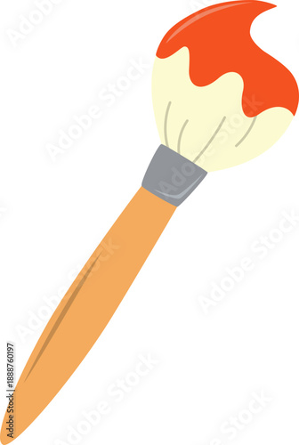 Artist paintbrush vector icon