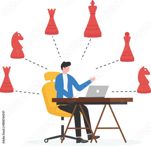 Managing Multiple Chess Pieces from Desk