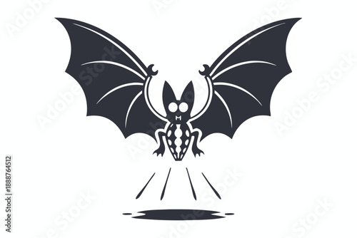 Psychic Winged Alien Bug Symbol for Mystical Character Design