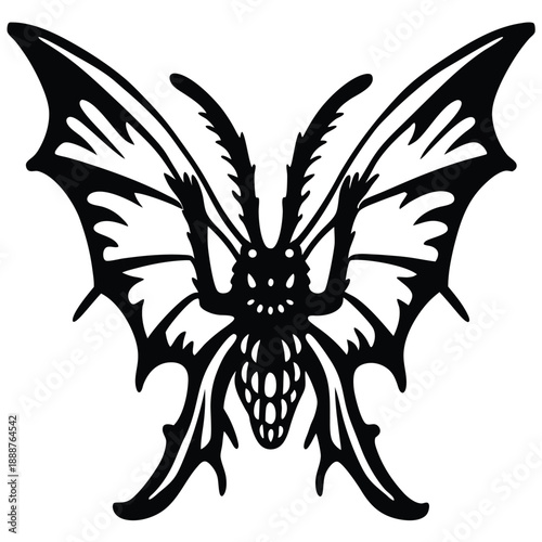 Desert Sand Fly Alien Creature Illustration for Arid World Concept