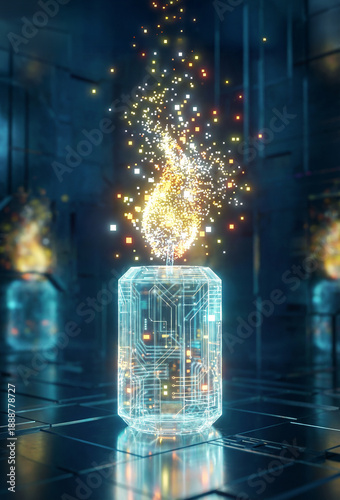 Three digital candles burning with a pixel flame