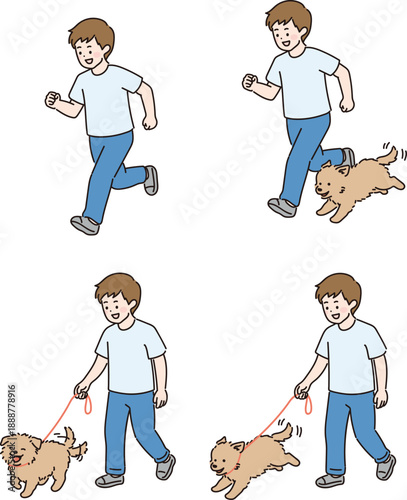 애견 반려견 강아지 일러스트 