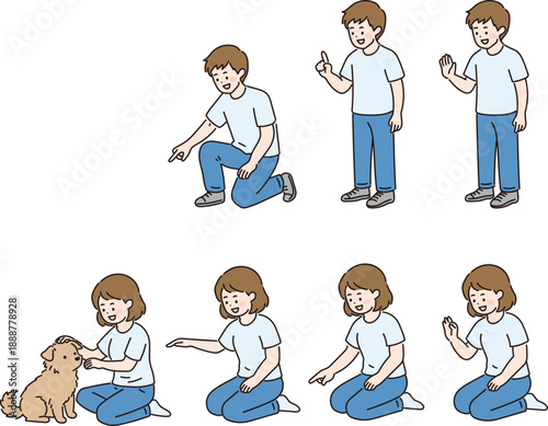 애견 반려견 강아지 일러스트 