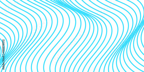 Abstract blue white color lines wave pattern texture background. Use for graphic design about fashion cosmetic summer holiday business concept.