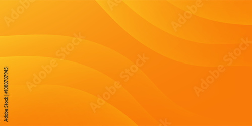 Orange Abstract Wave Background with Smooth Gradient Curves
