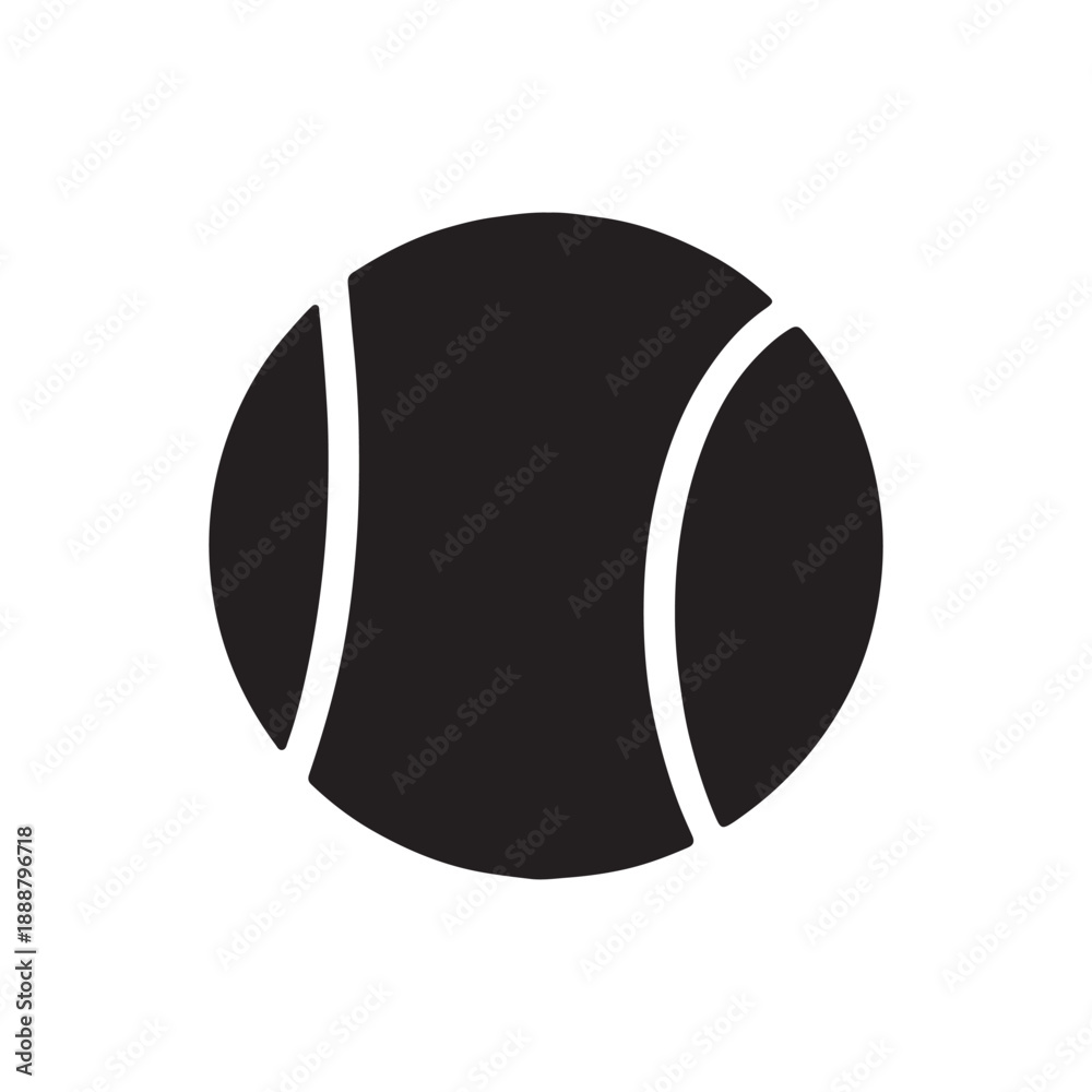 Fototapeta premium Tennis ball icon vector flat style