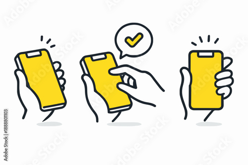 Simple Phone Hand Actions