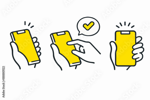 Simple Phone Hand Actions