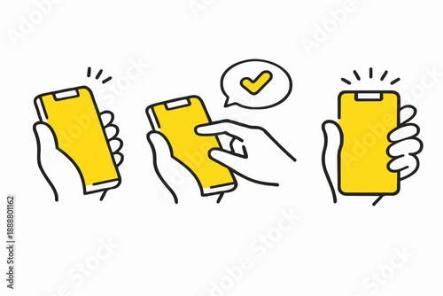 Simple Phone Hand Actions