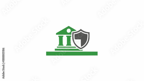 Green Bank Building Shield Logo.