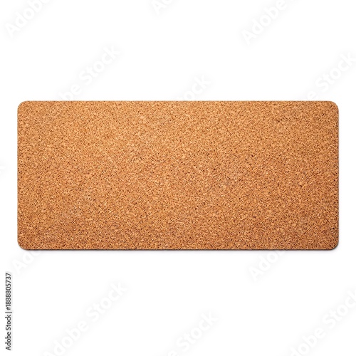Wallpaper Mural Natural Cork Desk Mat Isolated on White Background Torontodigital.ca