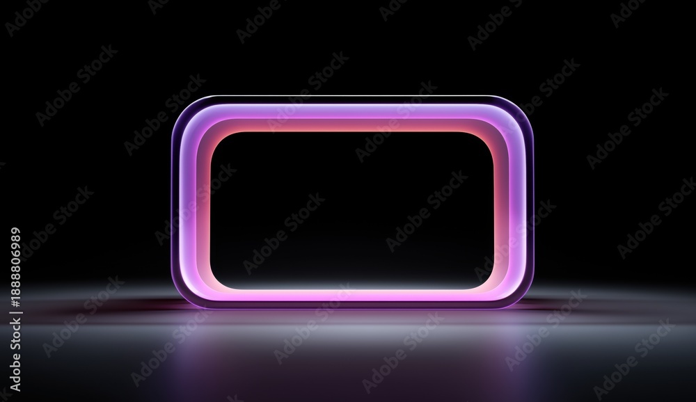 Fototapeta premium Purple square with a black background