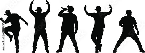 Set of black and white koi fish swimming in pond with lotus flowers, water ripples, zen garden nature elements, oriental vector illustration,