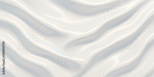 White silk satin fabric background with smooth flowing texture